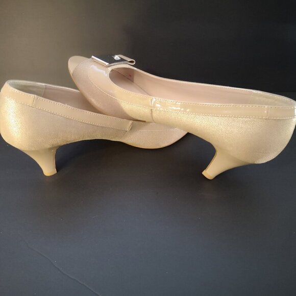 Alia Tiffany Ladies Open Toe Size 11M Tan Heeled Shoes - Picture 2 of 10